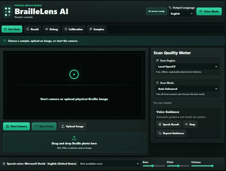 BrailleLens AI – screenshot 1