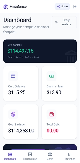 FinaSense – screenshot 1