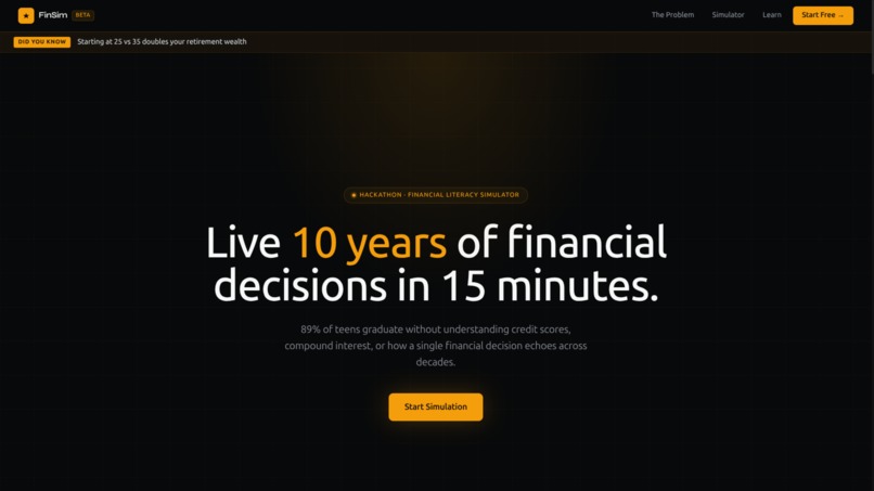 FinSim – screenshot 1