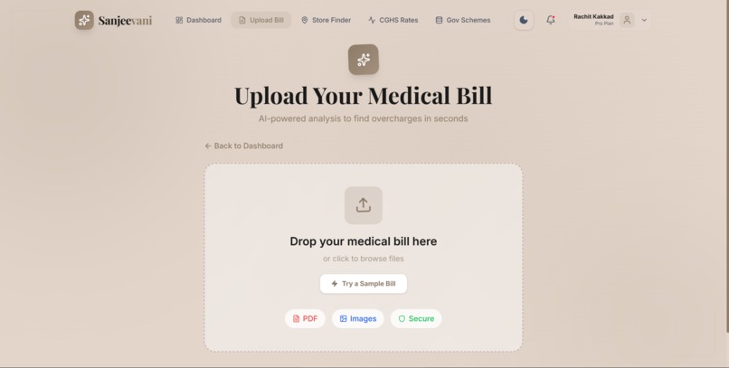Sanjeevani - AI Hospital Bill Auditor – screenshot 4