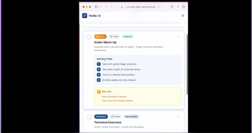 MadJo AI Music Learning Agent – screenshot 10