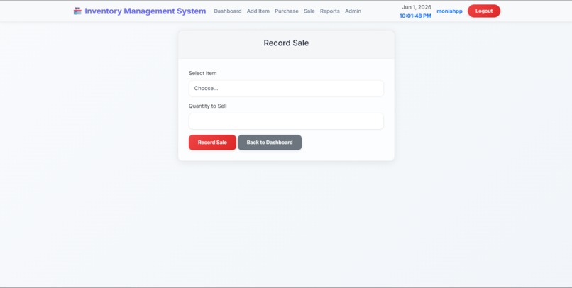 INVENTORY MANAGEMENT SYSTEM – screenshot 1