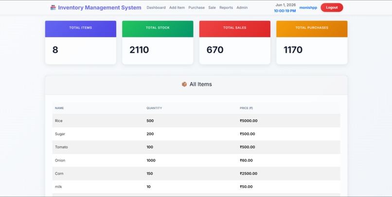 INVENTORY MANAGEMENT SYSTEM – screenshot 2