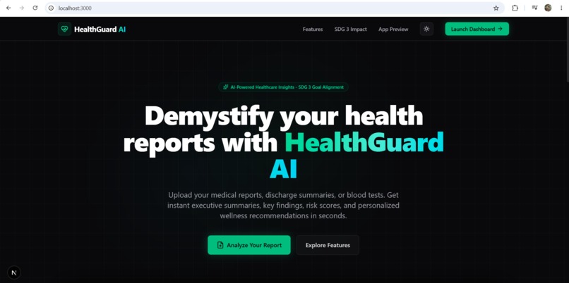 HealthGuard AI – screenshot 1