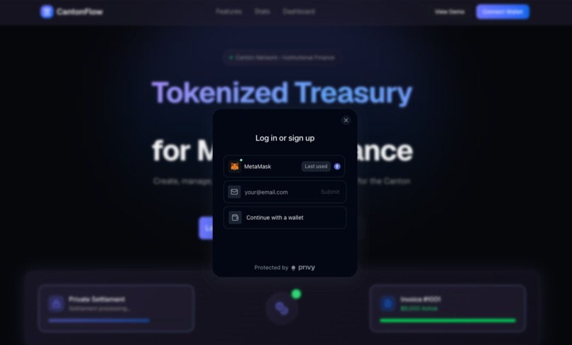 CantonFlow Receivables – screenshot 1