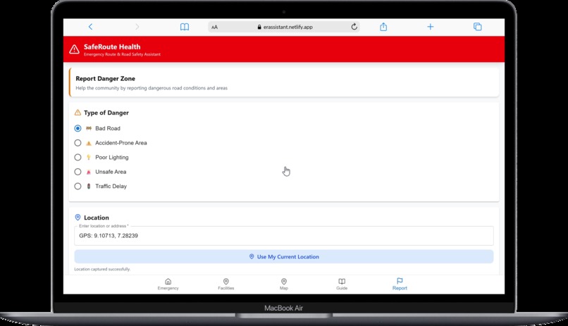 Emergency Route Assistant – screenshot 5