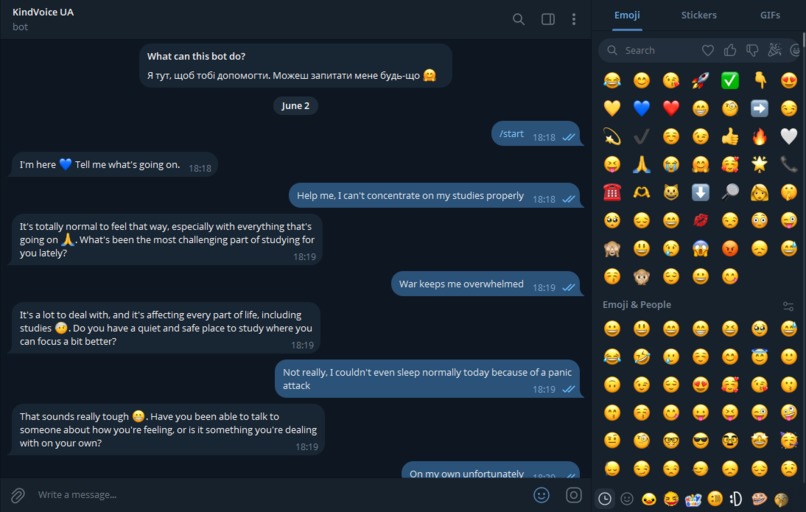 KindVoiceUA  – screenshot 2