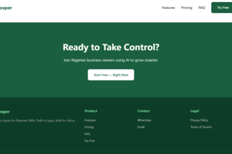 Prosper AI: AI Business Agent for Nigerian SMEs
