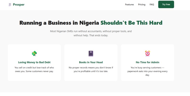 Prosper AI: AI Business Agent for Nigerian SMEs – screenshot 3
