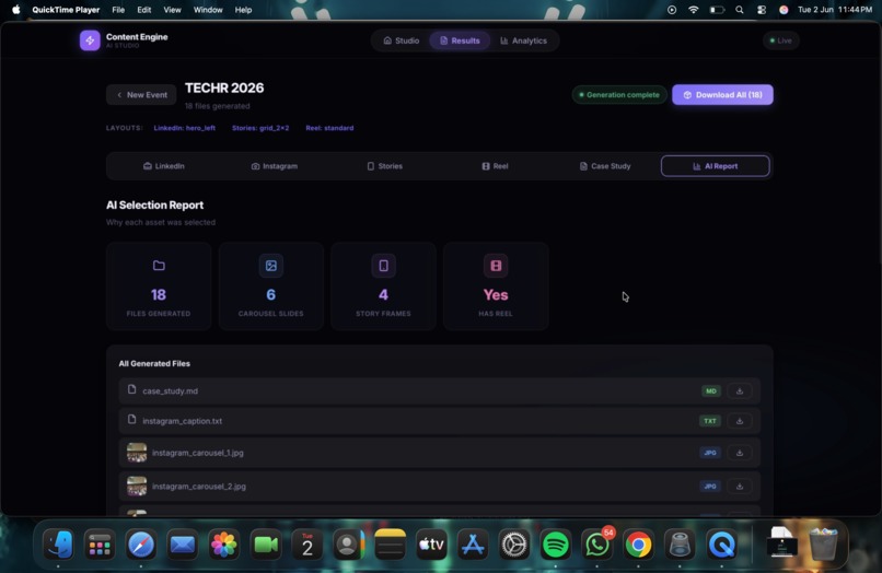 Content engine – screenshot 4