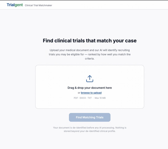 Trialgent - Clinical Trial Matchmaker – screenshot 2