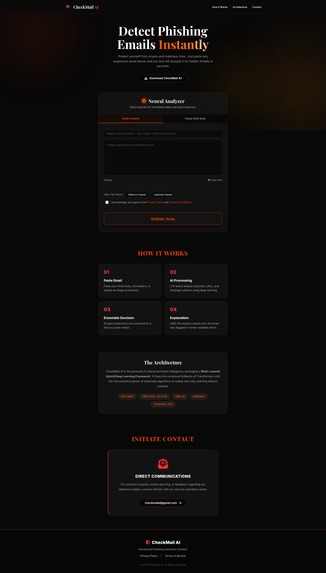 CheckMailAI: Phishing Email Detection  – screenshot 1