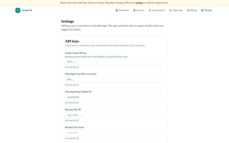 Vasool AI – screenshot 5
