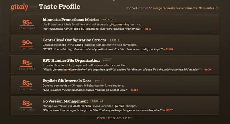  Lore — a tacit knowledge agent for code review – screenshot 5