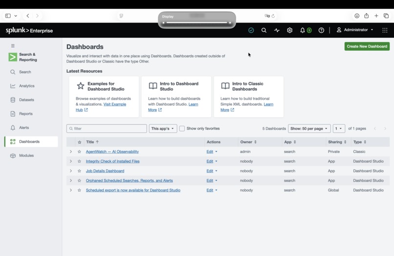 AgentWatch — AI Observability for Splunk AI Agents – screenshot 6