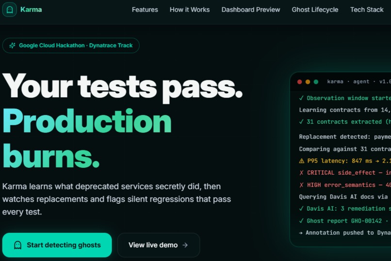 Karma — The Reincarnation Agent for Deprecated Services – screenshot 1