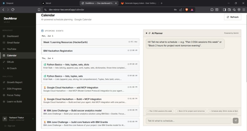 DevMirror – screenshot 4