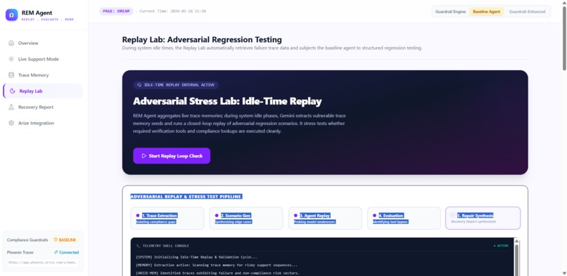 REM Agent — Replay, Evaluate & Mend – screenshot 7