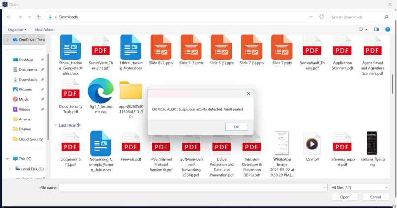 SecureVault: AI-Based Multi-Factor Authentication System – screenshot 3