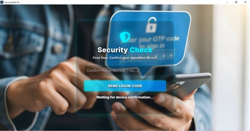 SecureVault: AI-Based Multi-Factor Authentication System – screenshot 7