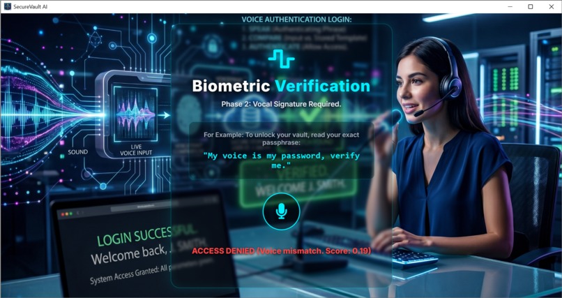 SecureVault: AI-Based Multi-Factor Authentication System – screenshot 9