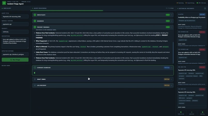 Incident Triage Agent – screenshot 1