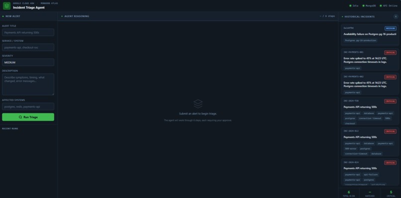 Incident Triage Agent – screenshot 2