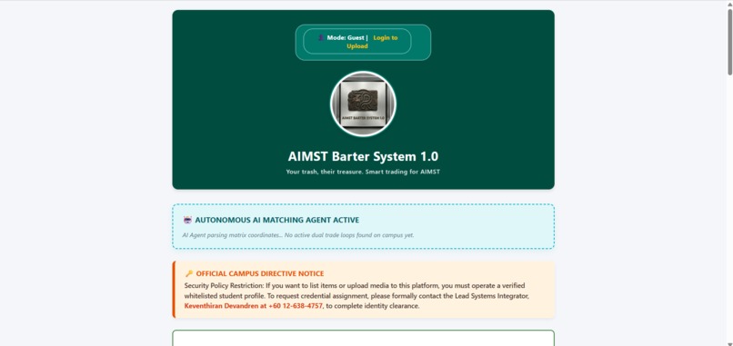 AIMST BARTER SYSTEM 1.0 – screenshot 3