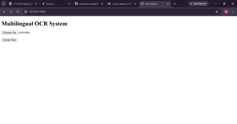 DocVision AI: Multilingual OCR System – screenshot 2