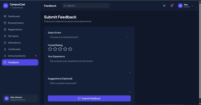 CampusCast – screenshot 1