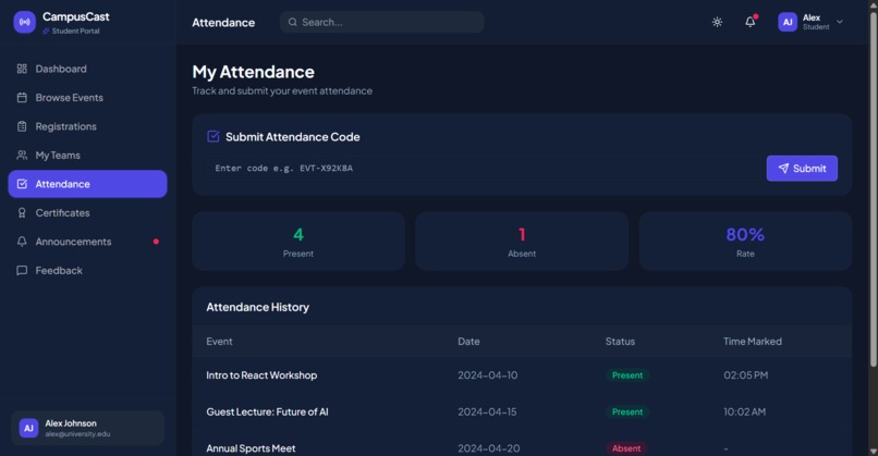 CampusCast – screenshot 3