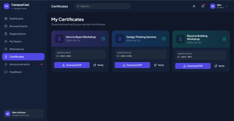 CampusCast – screenshot 6