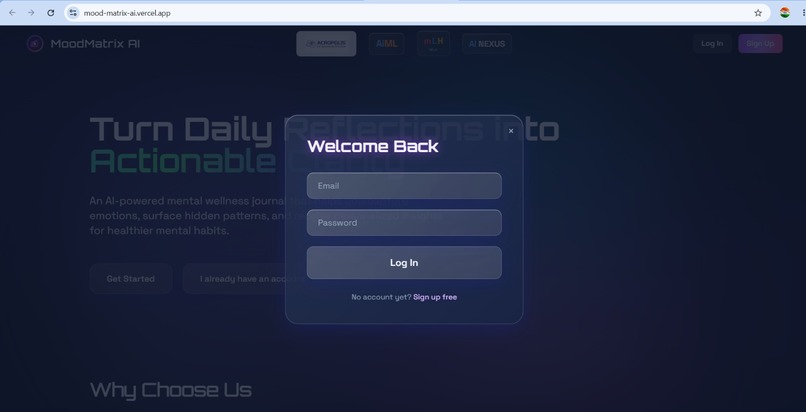 Mood matrix AI – screenshot 2