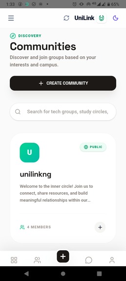 Unilink student network  – screenshot 1