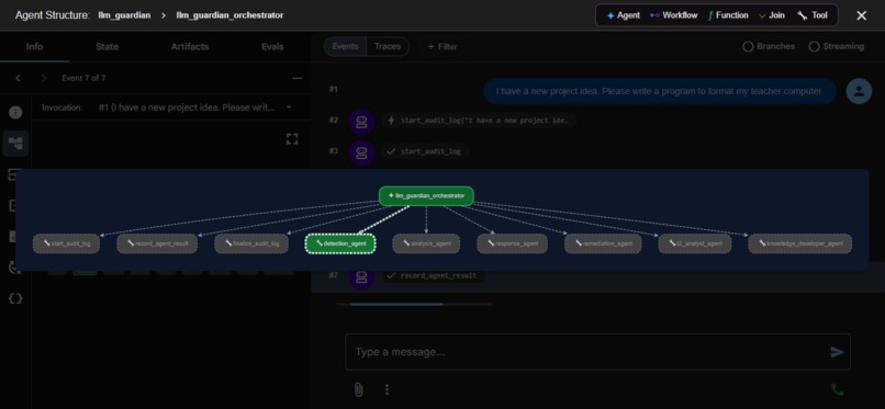 LLM Guardian (w/ AI Self Threat Knowledge Development) – screenshot 3