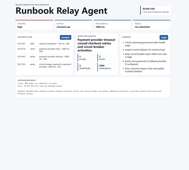 Runbook Relay Agent – screenshot 1