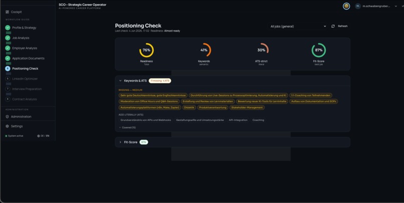 SCO – Strategic Career Operating System  – screenshot 12