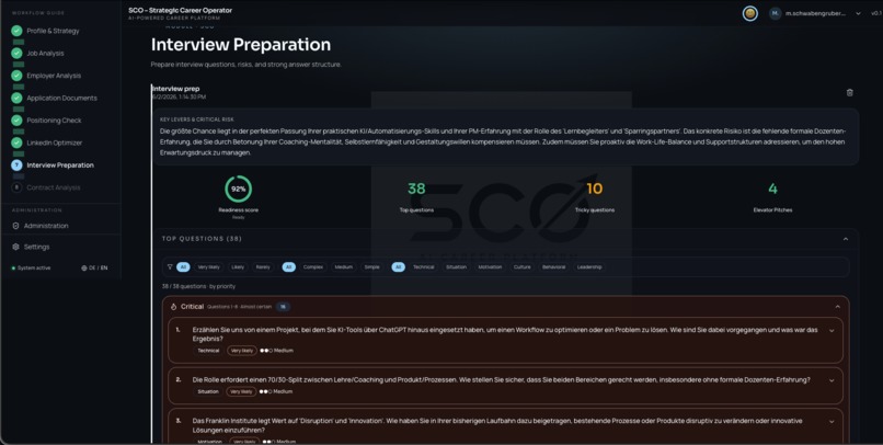 SCO – Strategic Career Operating System  – screenshot 14