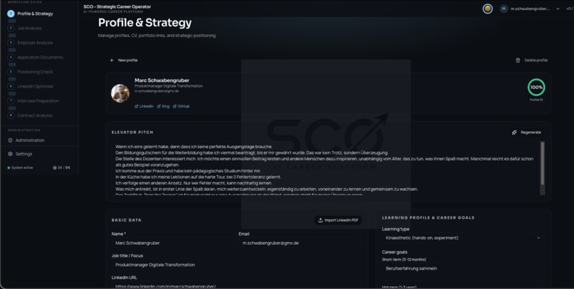 SCO – Strategic Career Operating System  – screenshot 8