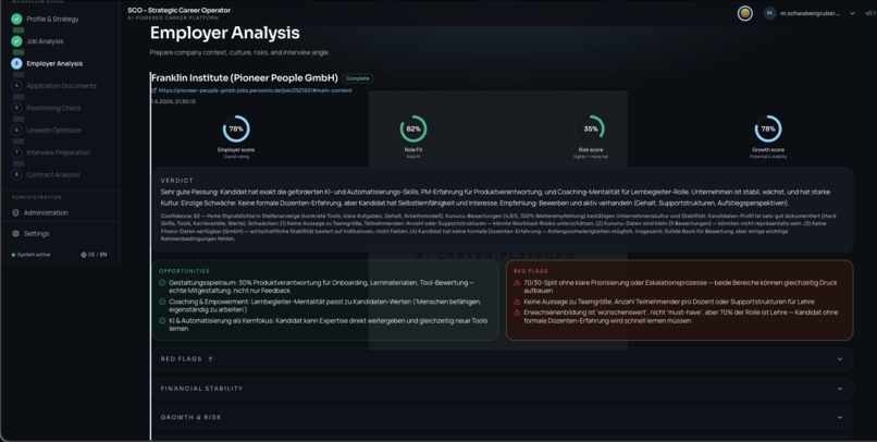 SCO – Strategic Career Operating System  – screenshot 10