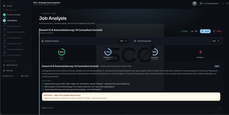 SCO – Strategic Career Operating System  – screenshot 9