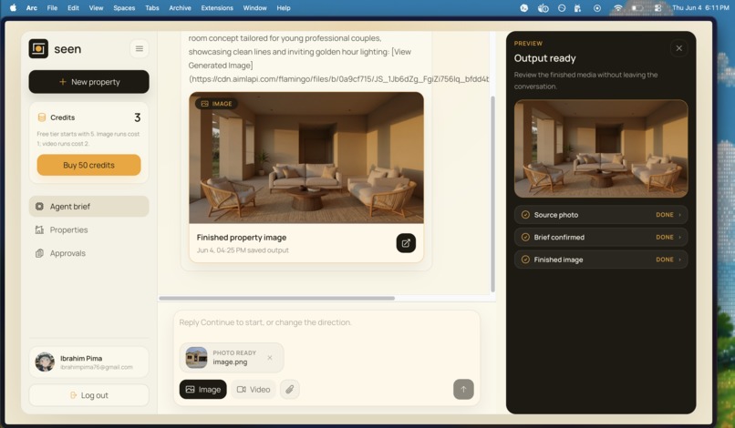 Seen – screenshot 1