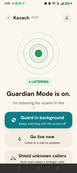 Kavach (कवच) — the offline scam-call shield – screenshot 3