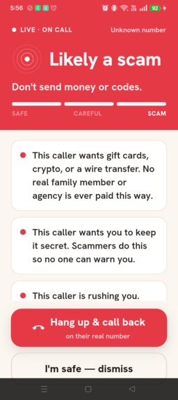 Kavach (कवच) — the offline scam-call shield – screenshot 6