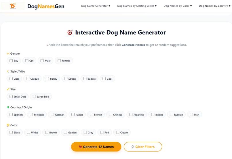 Dog Name Gen – screenshot 3