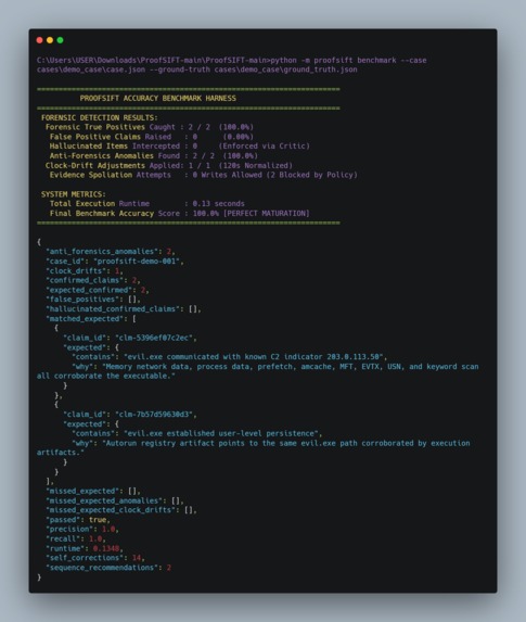 ProofSIFT – screenshot 2