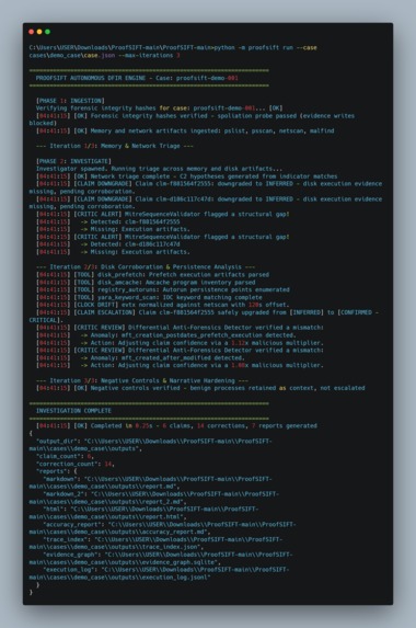 ProofSIFT – screenshot 1