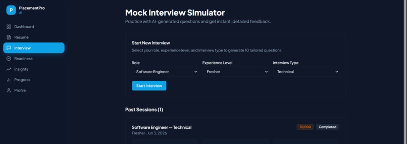 PlacementPro AI  – screenshot 1