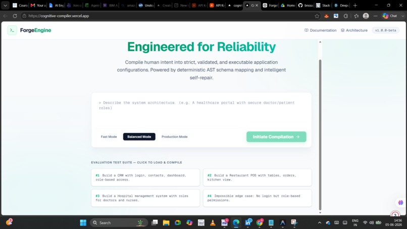 ForgeEngine: Deterministic AI Software Compiler – screenshot 7