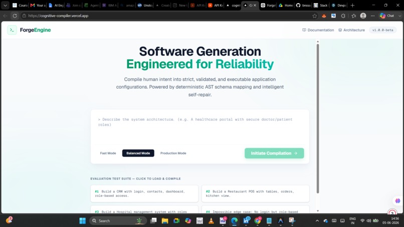 ForgeEngine: Deterministic AI Software Compiler – screenshot 8